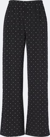 Asceno Austin polka-dot silk wide-leg pants