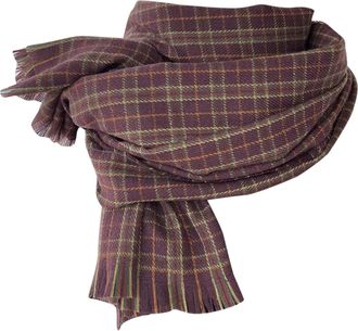 Generic Scarf Plaid Large Scarf Classic Warm Soft Large Blanket Wrap Shawl Watch Plaid Brown A