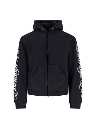 Balenciaga Felpa Zip Cursive