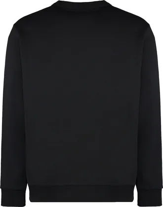 Burberry Mens Cotton Crew-Neck Sweatshirt Black Sweatshirts Sweater
