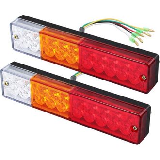 OEM 2 Luces Traseras Led, Luces De Marcha Atr&aacute;s, Luces De Freno, Intermitentes, Luces De Posici&oacute;n, 40 Led, Universal 12v 24v Para Remolque, Cami&oacute;n, Carava