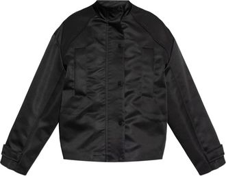 AllSaints Luellah Oversized Jacket - Dames - Zomerjassen - Zwart - L - Polyester - Jassen