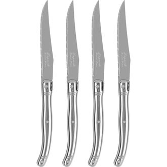 French Home Set of 4 Laguiole Connoisseur Steak Knives in Silver/Stainless-Steel at Nordstrom Rack