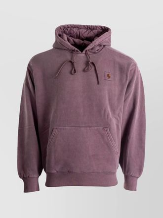 Carhartt Work in Progress cotton hoodie with logo and drawstring