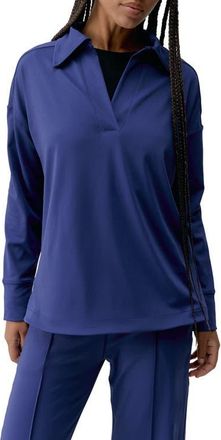 Born Living Yoga Lua Polo Performance Sport Sweatshirt in Next Blue at Nordstrom, Size X-Small Eu