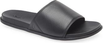 Olukai Olali Slide Sandal in Black /Black at Nordstrom, Size 14