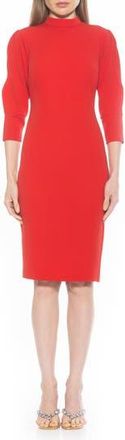 Alexia Admor Logan Mock Neck Sheath Dress in Red at Nordstrom Rack, Size X-Small