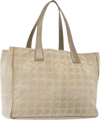 Chanel Pre-owned Nylon chanel-bags - Dames - Vintage Shopper - Beige - ONE Size - Nylon - Vintage