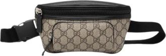 Gucci Pre-owned Vintage Canvas Belt Bag - Dames - Vintage Heuptassen - Beige - ONE Size - Leer - Vintage