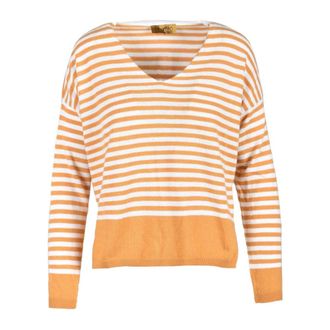 Ebarrito Maglia V-neck Truien - Dames - V-hals truien - Veelkleurig - ONE Size - Wol - Truien & Vesten