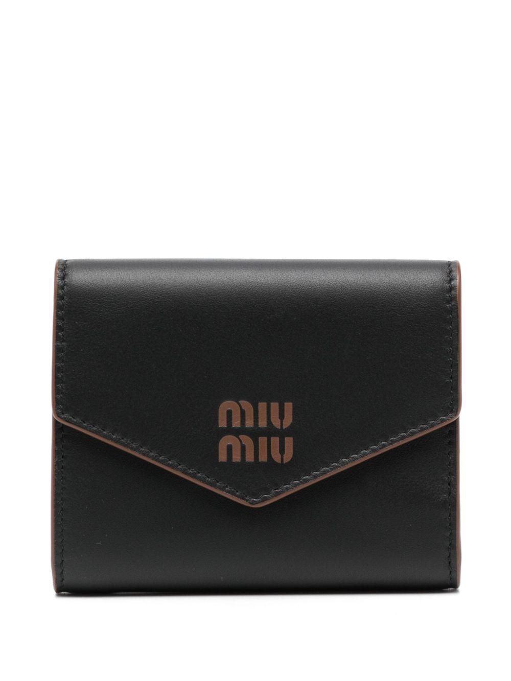 [MiuMiu] Small Leather Wallet- Black / ☆送料込☆ Miu Miu Small Leather Wallet Black | eBay