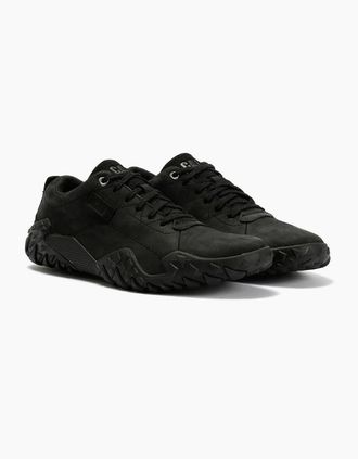 CAT Mens Caterpillar Gridlock Lo Tumbled Nubuck Mens Black Lace-Up Shoes - Size: 10