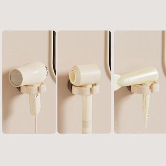 OEM Soporte Para Secador De Pelo - Organizador De Ba&ntilde;o - Instalaci&oacute;n Sin Taladrar - 6 X 9 X 79 Cm - Blanco