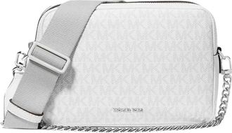 Michael Kors Cross Body Bags, female, Gray, Size: ONE SIZE Double Zip Chain Camera Crossbody Bag