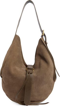 Dolce Vita Oakley Large Suede Hobo Bag in Olive at Nordstrom Rack