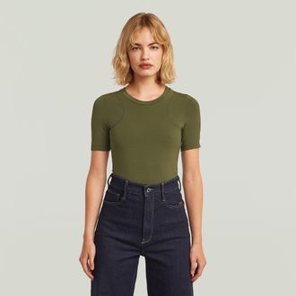 G-Star 2nd Skin Bodysuit T-Shirt - Groen - Dames