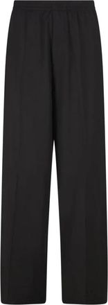 Balenciaga Hybrid Tailored Pants - Heren - Wijde Broeken - Zwart - M - Wol - Broeken