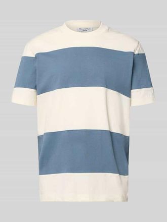 Marc O'Polo Denim Marc OPolo Denim Relaxed Fit T-Shirt aus reiner Baumwolle in Hellblau, Gr&ouml;&szlig;e XXL