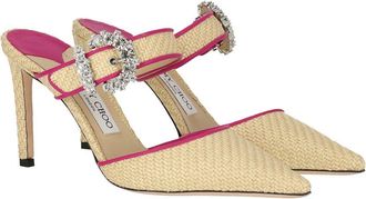 Jimmy Choo London Dyana 85 Raffia Mule