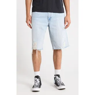 Levi's 469 Ripped Loose Denim Shorts in Call Me at Nordstrom Rack, Size 31
