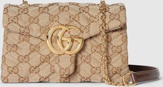 Gucci GG Marmont Mini Shoulder Bag, Beige, GG Canvas