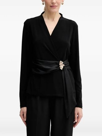 Joseph Ribkoff Blusa con scollo a V - Nero