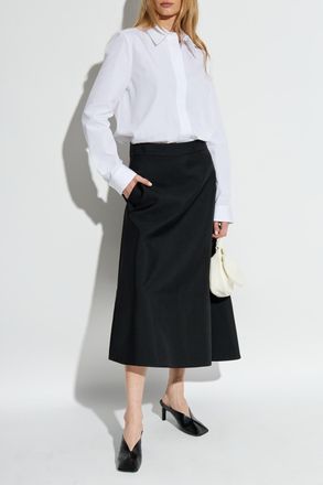 Jil Sander Shirt With Concealed Placket, Womens, White