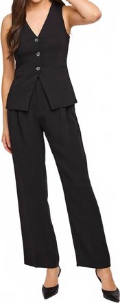Gentle Fawn Luna Straight Leg Trouser In Black