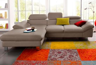 Cotta Ecksofa »Driver L-Form« mit Kopfteilverstellung, wahlweise mit Bettfunktion & Bettkasten