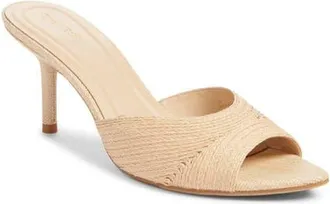 Open Edit Micah Heeled Sandal in Natural at Nordstrom, Size 8.5