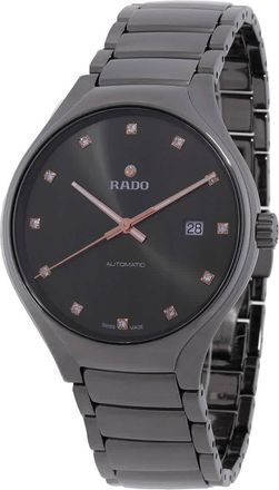 Rado True Automatic Diamond Black Dial Unisex Watch R27057732
