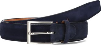 Magnanni Groen Su&egrave;de Riem Model 1078 - Heren - Riemen - Blauw - 115 CM - Su&egrave;de - Accessoires