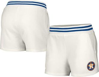 Lusso Womens Lusso White Houston Astros Maeg Tri-Blend Pocket Shorts at Nordstrom, Size X-Large