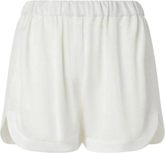 Pinko Pinko, Dames, Korte broeken, Wit, Maat: S Zijde