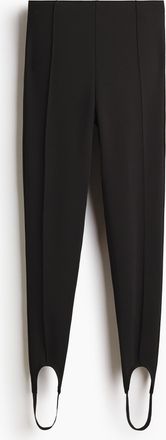 H&M Steg-Leggings mit Bügelfalten - Schwarz