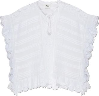 Isabel Marant Overhemden, Dames, Wit, M, Katoen, Payton Top