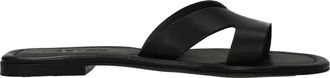 Kenzo Mujers Slip Ons Y Zuecos Opanka Cuero Negro