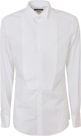 Dolce & Gabbana Formeel Overhemd - Heren - Zakelijke Overhemden - Wit - L - Leer - Overhemden