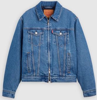 Levi's x Sky High Farm Goods Trucker Jacket - Hombre - XL - Lavado medio / X Shfu Mid Stone