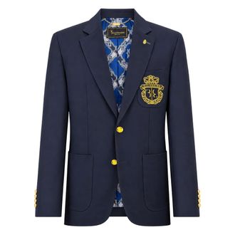 Billionaire Boys Club Blazer BB Crest - - Jackets - Uomo - Blu - 3XL