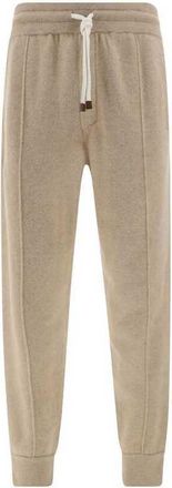 Brunello Cucinelli MenS Light Camel Wool Jogger Trousers, Size XL
