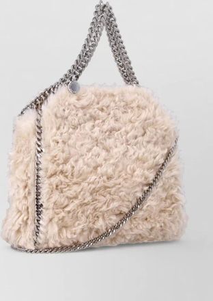 Stella McCartney falabella mini shearling-effect shoulder bag