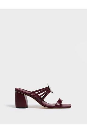 Marion Parke Mia Block Heel | Nappa in Burgundy at Nordstrom, Size 35.5