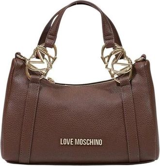 Love Moschino Borsa Tote con Manico a Catena - - Bags - Donna - Marrone - ONE SIZE