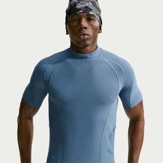 Nike Mens Tech Dri-FIT ADV Short-Sleeve Top in Blue | IM5729-438