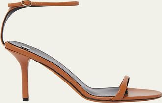 Proenza Schouler Slash Goatskin Ankle-Strap Sandals