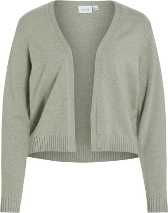 Vila Womens Viril Short L/S Knit Cardigan Noos, Oil Green, L