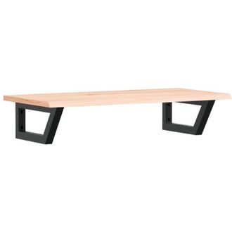 vidaXL Estante De Lavabo De Pared De Acero Y Madera Maciza De Roble Vidaxl