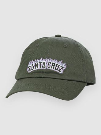 Santa Cruz Burnt Collegiate Cap gr&uuml;n