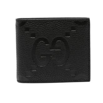 Gucci Gestructureerde Leren Portemonnee met Logo - Heren - Portefeuilles - Zwart - ONE Size - Accessoires